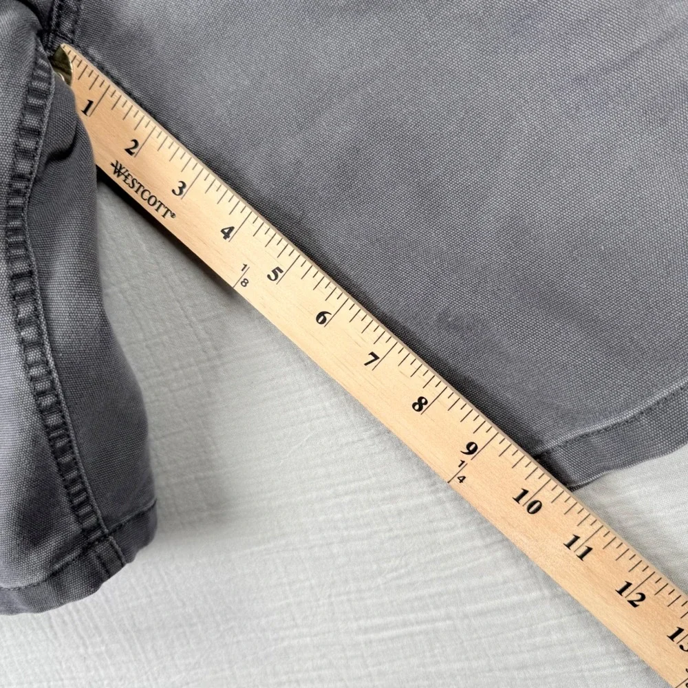 North Face Men Grey Canvas Cargo Shorts Sz 36 10